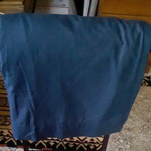 2 Ralph Lauren 48W x 108L Navy Cotton Blend Lined Drapes